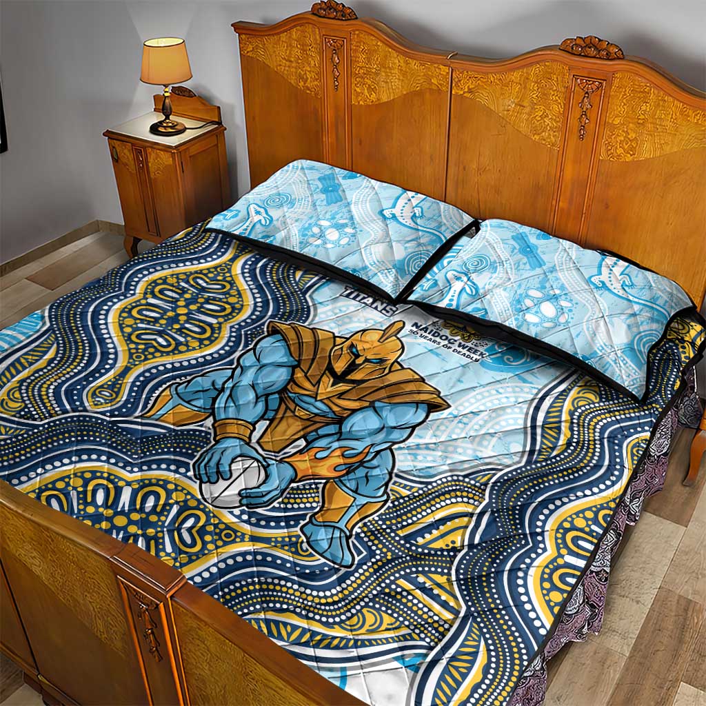Gold Coast Titans NAIDOC Week 2026 Quilt Bed Set First Nations of Australia Aboriginal Mascot Rugby