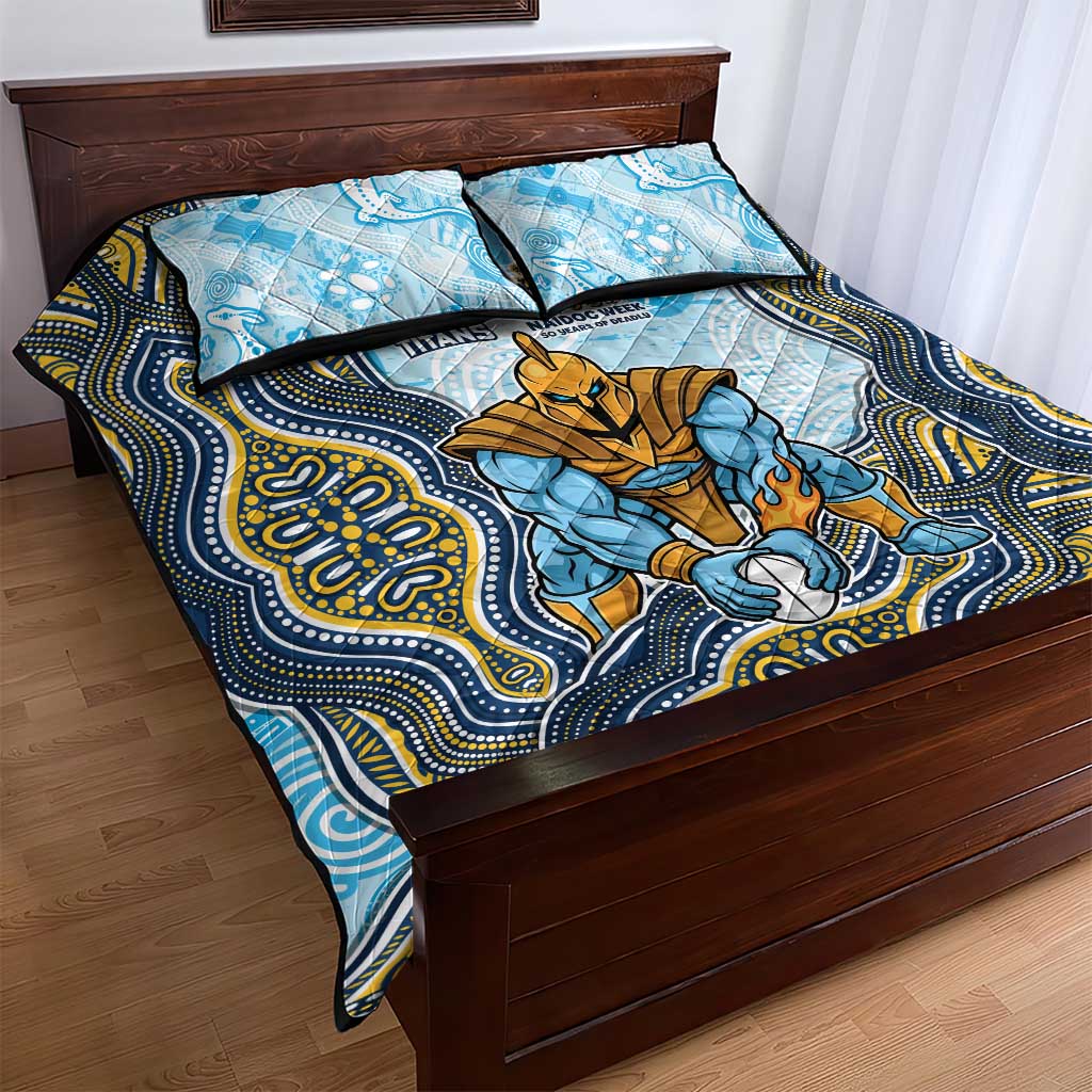 Gold Coast Titans NAIDOC Week 2026 Quilt Bed Set First Nations of Australia Aboriginal Mascot Rugby