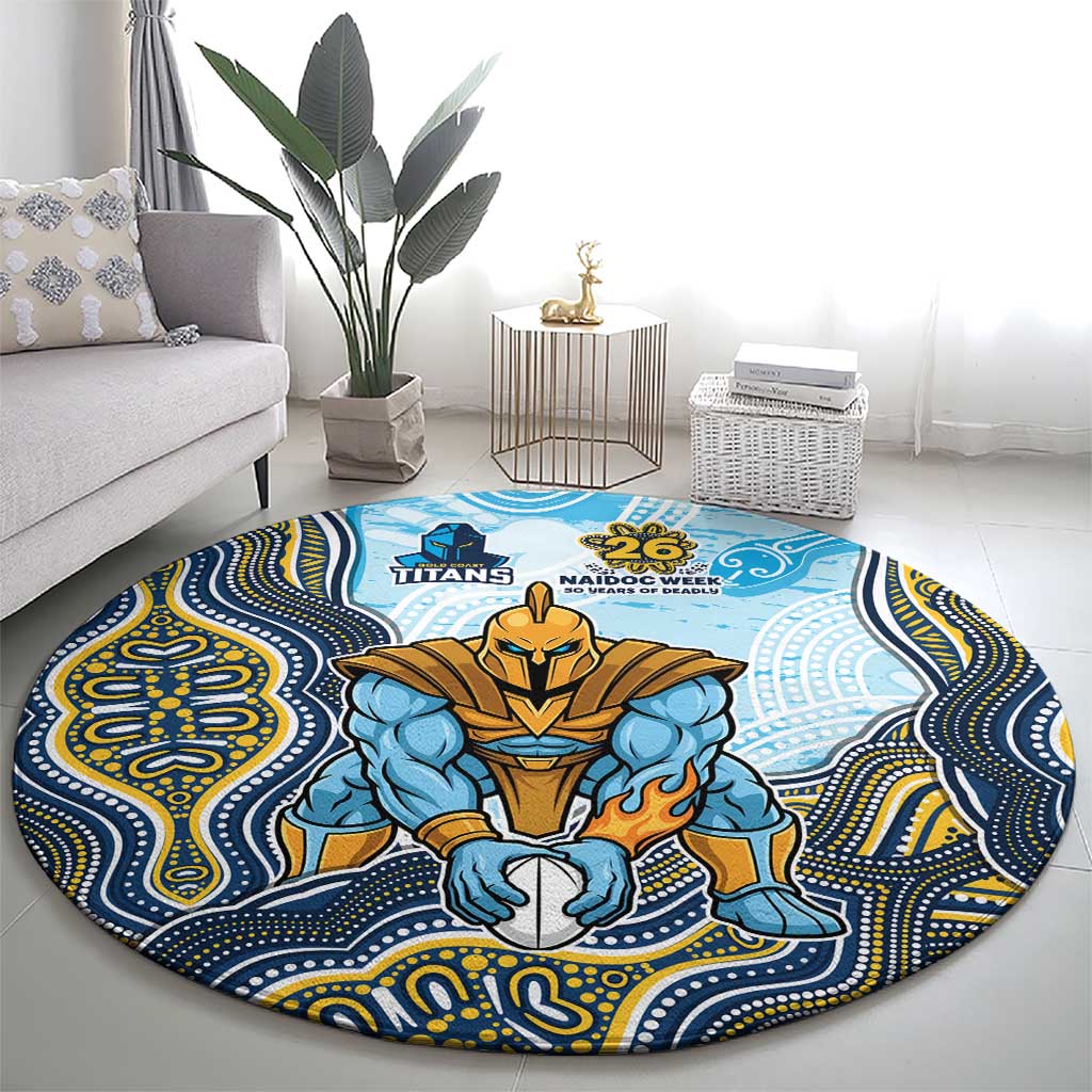 Gold Coast Titans NAIDOC Week 2026 Round Carpet First Nations of Australia Aboriginal Mascot Rugby