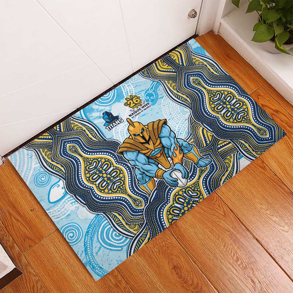 Gold Coast Titans NAIDOC Week 2026 Rubber Doormat First Nations of Australia Aboriginal Mascot Rugby