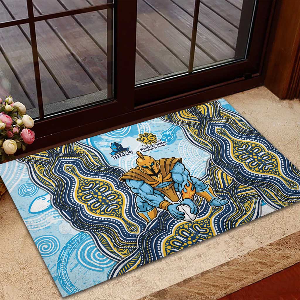 Gold Coast Titans NAIDOC Week 2026 Rubber Doormat First Nations of Australia Aboriginal Mascot Rugby