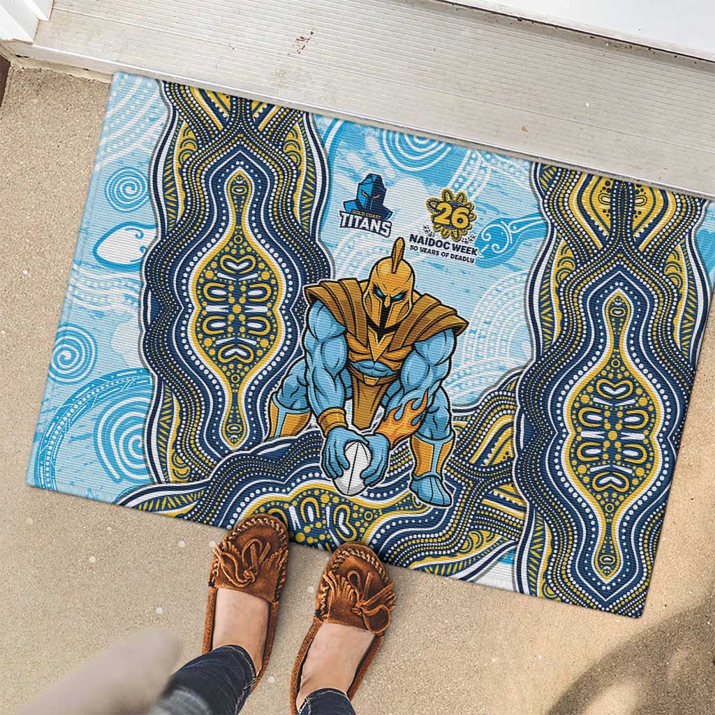 Gold Coast Titans NAIDOC Week 2026 Rubber Doormat First Nations of Australia Aboriginal Mascot Rugby