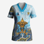 Gold Coast Titans NAIDOC Week 2026 Scrub Top First Nations of Australia Aboriginal Mascot Rugby