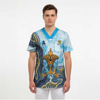 Gold Coast Titans NAIDOC Week 2026 Scrub Top First Nations of Australia Aboriginal Mascot Rugby