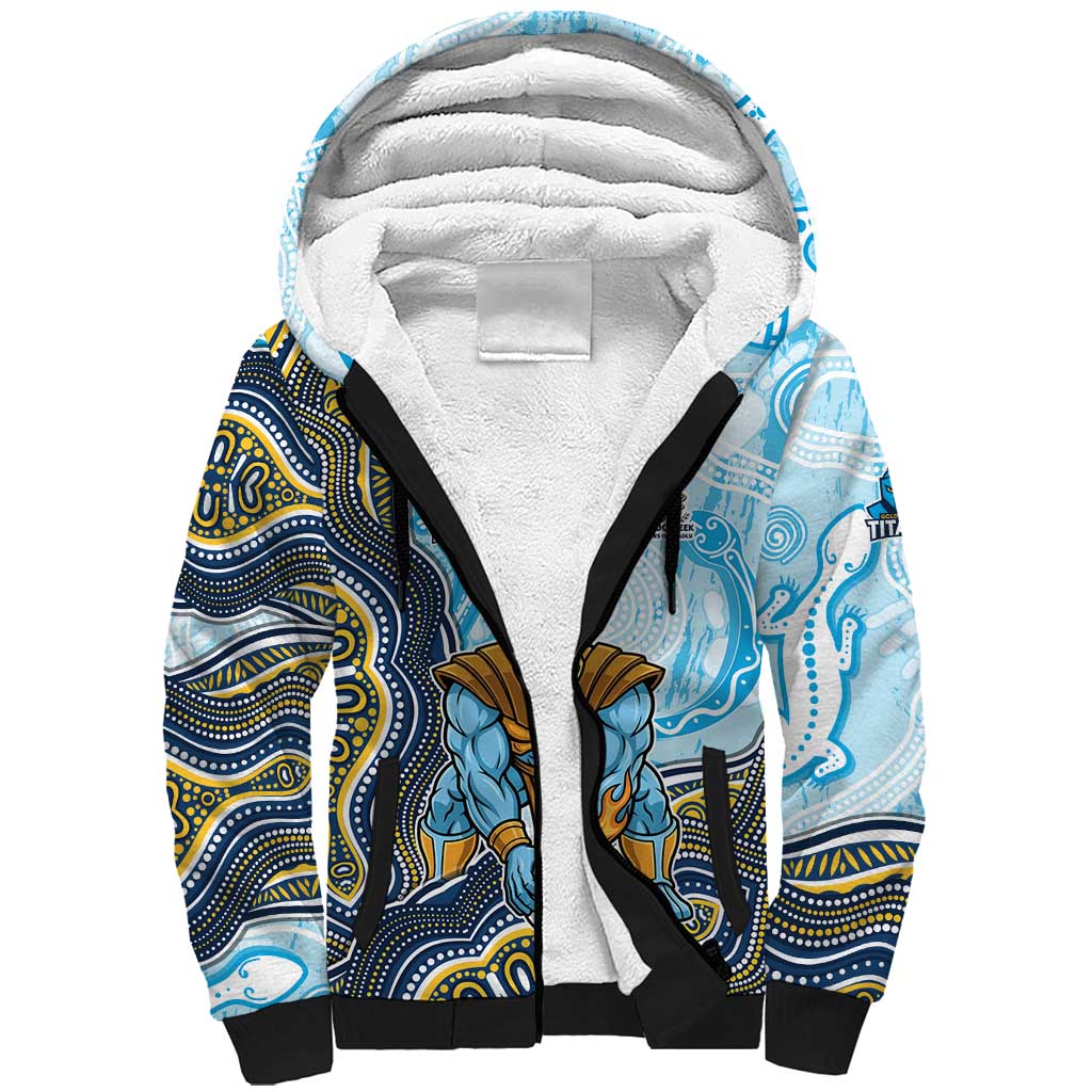 Gold Coast Titans NAIDOC Week 2026 Sherpa Hoodie First Nations of Australia Aboriginal Mascot Rugby