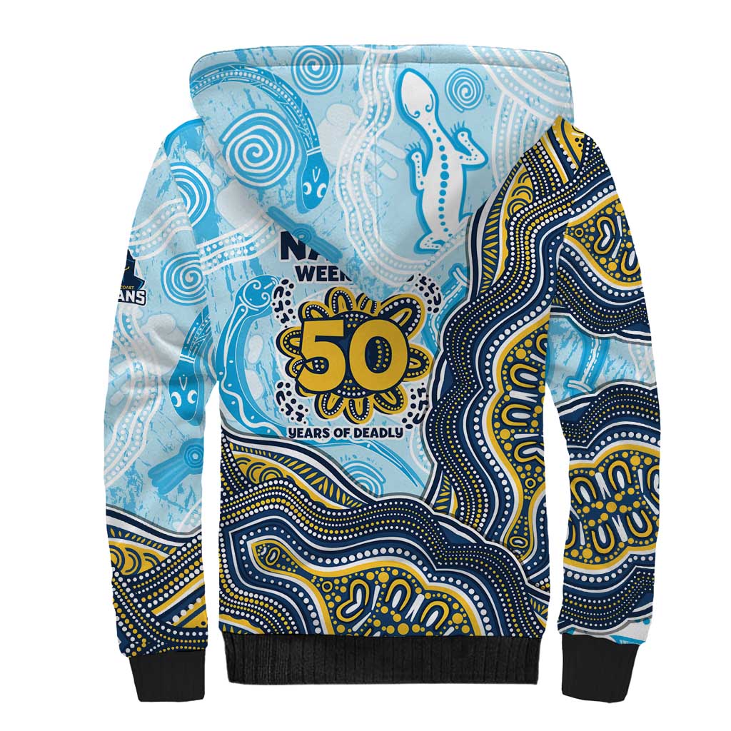 Gold Coast Titans NAIDOC Week 2026 Sherpa Hoodie First Nations of Australia Aboriginal Mascot Rugby