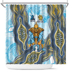 Gold Coast Titans NAIDOC Week 2026 Shower Curtain First Nations of Australia Aboriginal Mascot Rugby