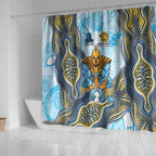 Gold Coast Titans NAIDOC Week 2026 Shower Curtain First Nations of Australia Aboriginal Mascot Rugby