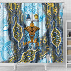 Gold Coast Titans NAIDOC Week 2026 Shower Curtain First Nations of Australia Aboriginal Mascot Rugby