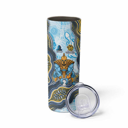 Gold Coast Titans NAIDOC Week 2026 Skinny Tumbler First Nations of Australia Aboriginal Mascot Rugby