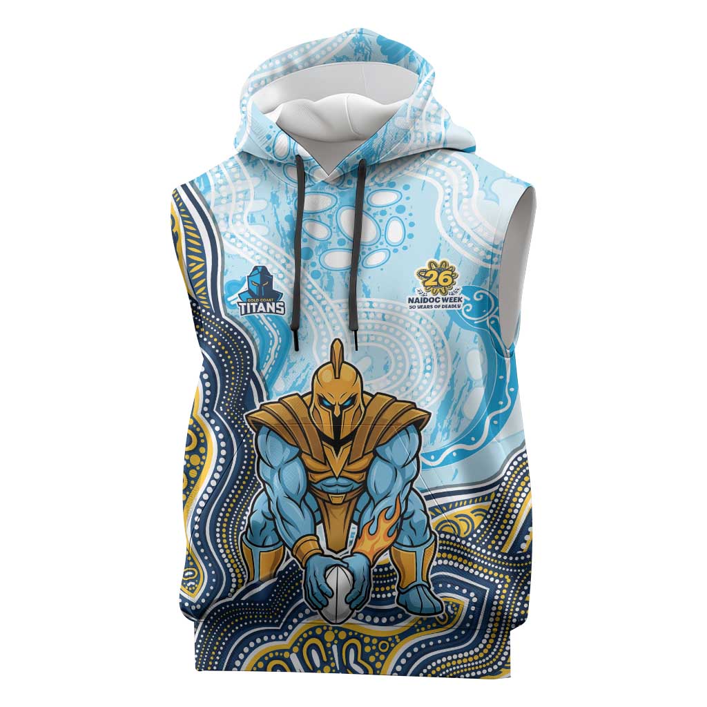Gold Coast Titans NAIDOC Week 2026 Sleeveless Hoodie First Nations of Australia Aboriginal Mascot Rugby