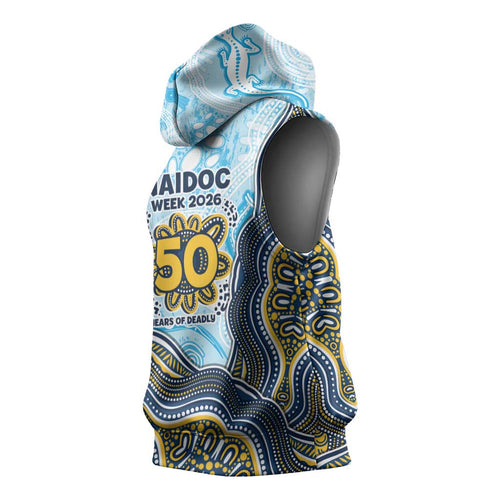 Gold Coast Titans NAIDOC Week 2026 Sleeveless Hoodie First Nations of Australia Aboriginal Mascot Rugby