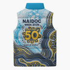 Gold Coast Titans NAIDOC Week 2026 Sleeveless Puffer Jacket First Nations of Australia Aboriginal Mascot Rugby