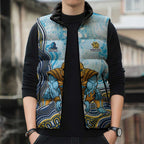 Gold Coast Titans NAIDOC Week 2026 Sleeveless Puffer Jacket First Nations of Australia Aboriginal Mascot Rugby