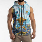 Gold Coast Titans NAIDOC Week 2026 Sleeveless Zip Hoodie First Nations of Australia Aboriginal Mascot Rugby