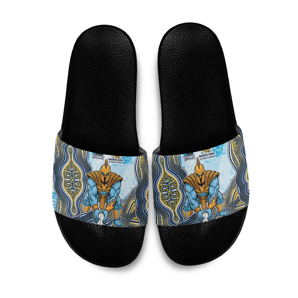 Gold Coast Titans NAIDOC Week 2026 Slide Sandals First Nations of Australia Aboriginal Mascot Rugby