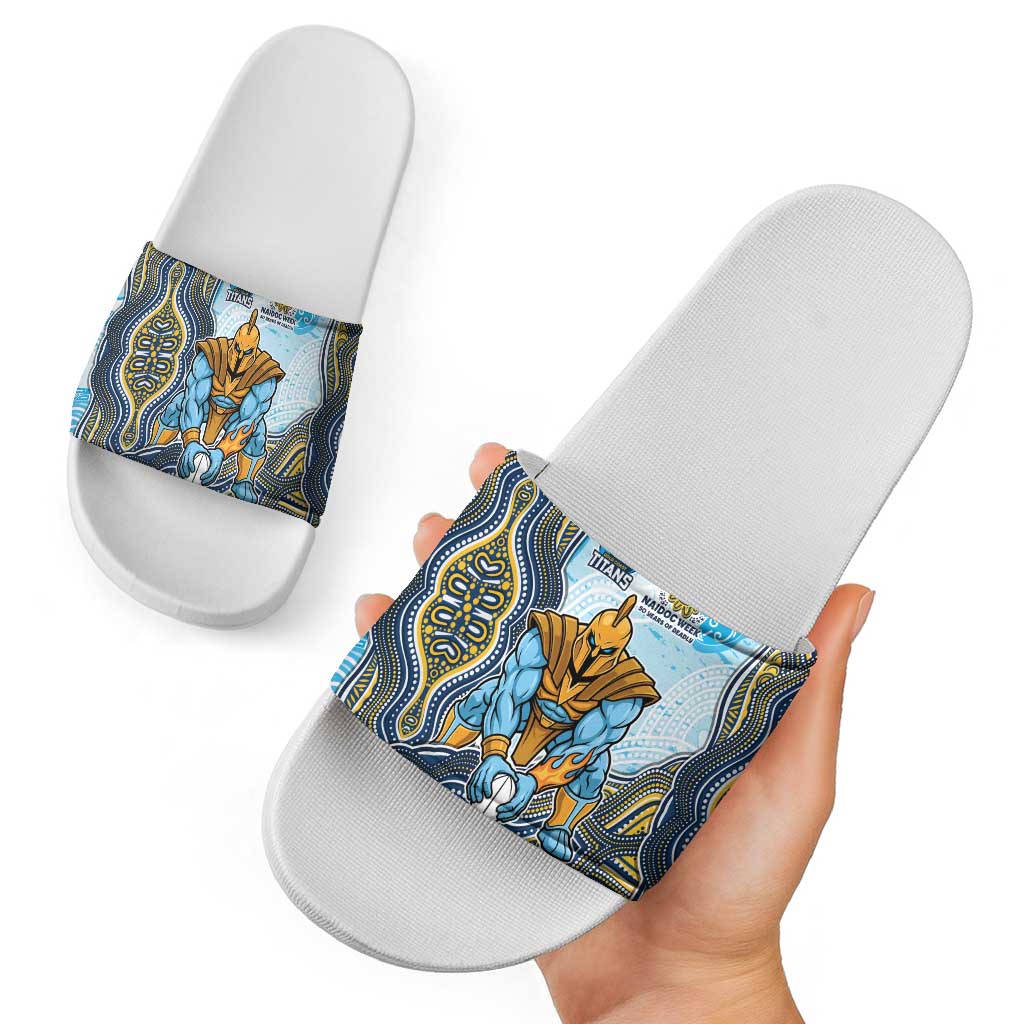 Gold Coast Titans NAIDOC Week 2026 Slide Sandals First Nations of Australia Aboriginal Mascot Rugby
