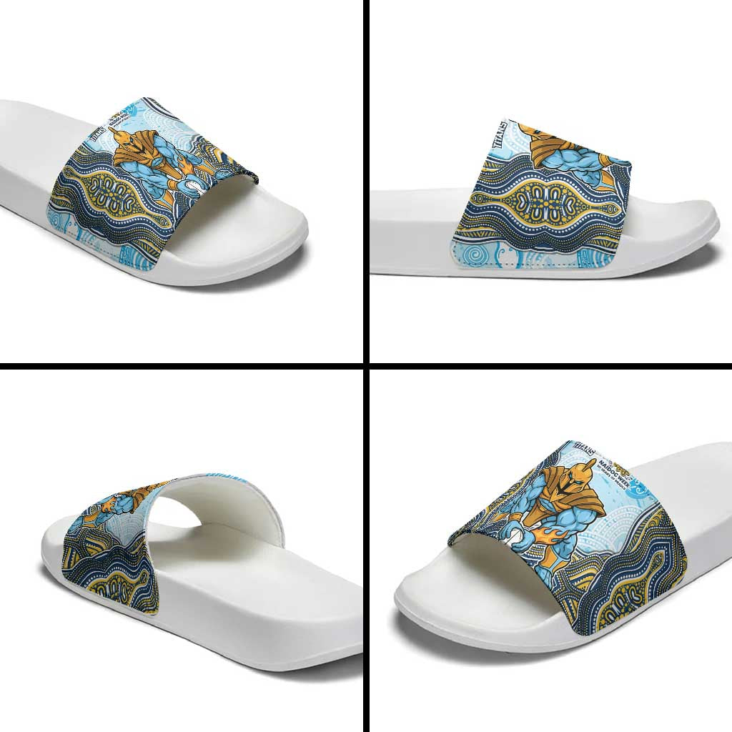 Gold Coast Titans NAIDOC Week 2026 Slide Sandals First Nations of Australia Aboriginal Mascot Rugby