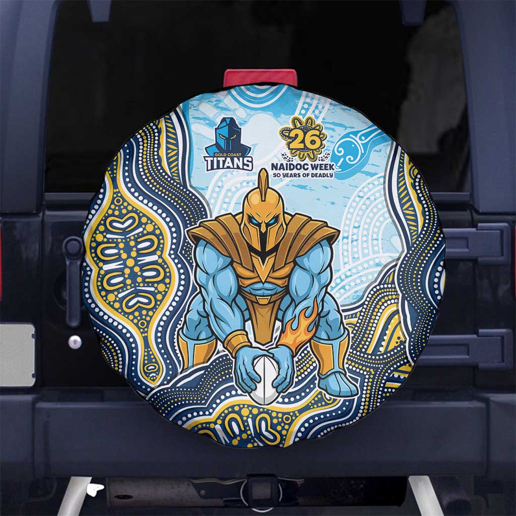 Gold Coast Titans NAIDOC Week 2026 Spare Tire Cover First Nations of Australia Aboriginal Mascot Rugby