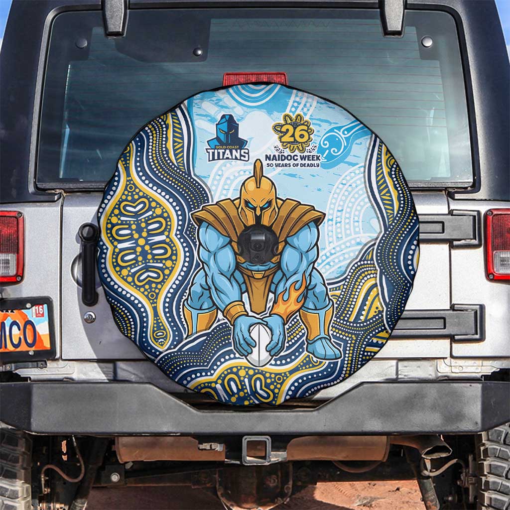 Gold Coast Titans NAIDOC Week 2026 Spare Tire Cover First Nations of Australia Aboriginal Mascot Rugby