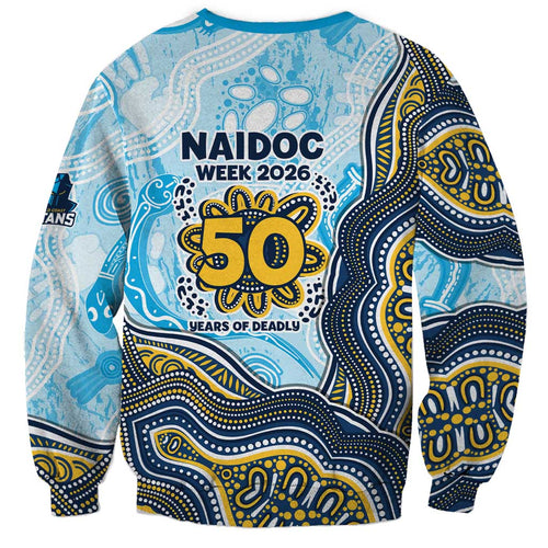 Gold Coast Titans NAIDOC Week 2026 Sweatshirt First Nations of Australia Aboriginal Mascot Rugby