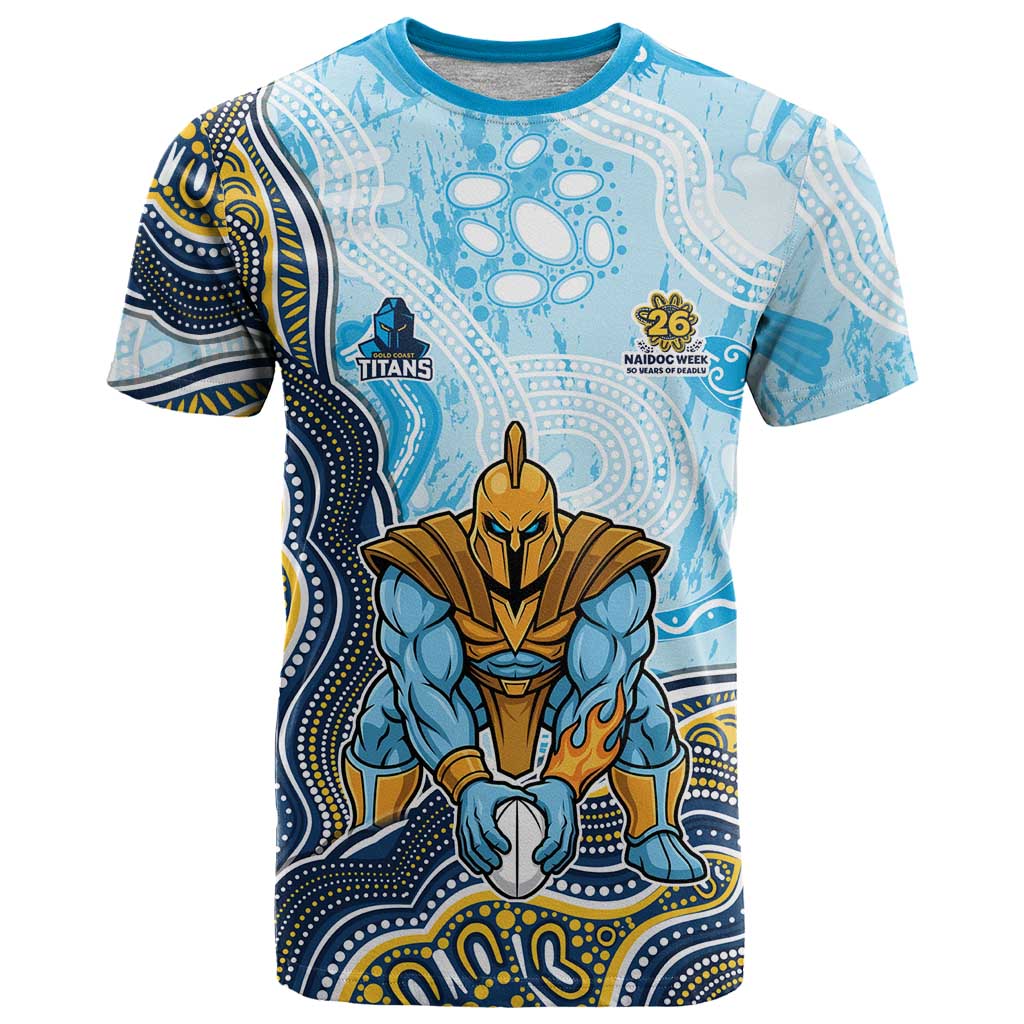 Gold Coast Titans NAIDOC Week 2026 T Shirt First Nations of Australia Aboriginal Mascot Rugby
