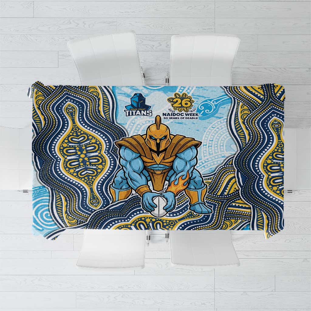 Gold Coast Titans NAIDOC Week 2026 Tablecloth First Nations of Australia Aboriginal Mascot Rugby
