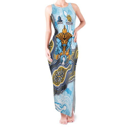 Gold Coast Titans NAIDOC Week 2026 Tank Maxi Dress First Nations of Australia Aboriginal Mascot Rugby
