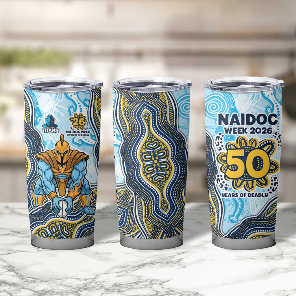Gold Coast Titans NAIDOC Week 2026 Tumbler Cup First Nations of Australia Aboriginal Mascot Rugby