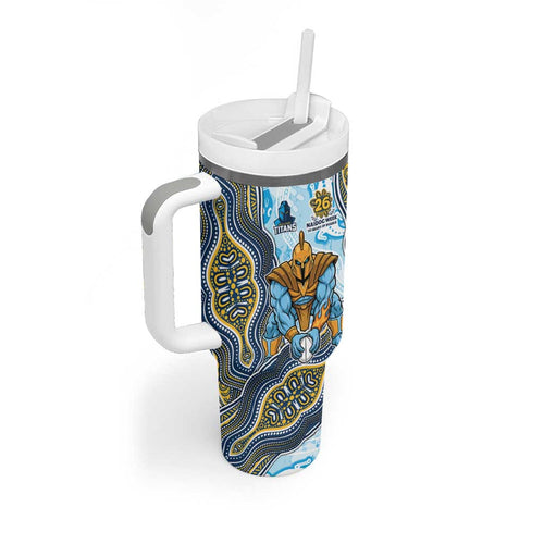 Gold Coast Titans NAIDOC Week 2026 Tumbler With Handle First Nations of Australia Aboriginal Mascot Rugby