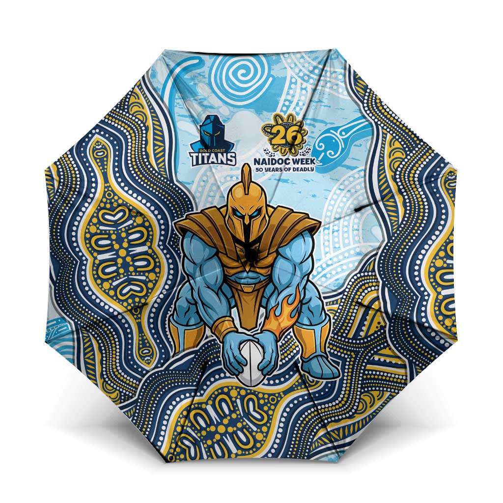 Gold Coast Titans NAIDOC Week 2026 Umbrella First Nations of Australia Aboriginal Mascot Rugby