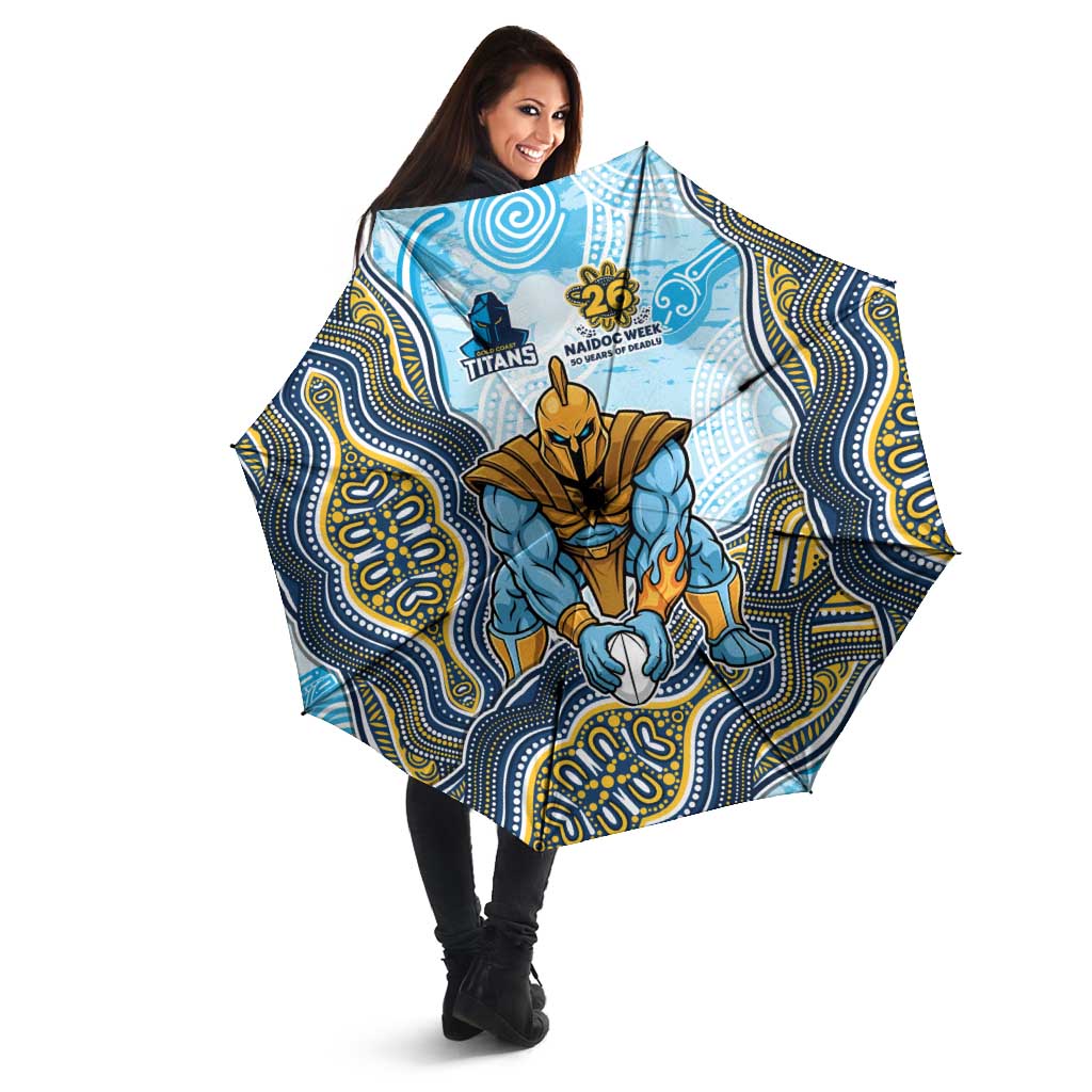 Gold Coast Titans NAIDOC Week 2026 Umbrella First Nations of Australia Aboriginal Mascot Rugby