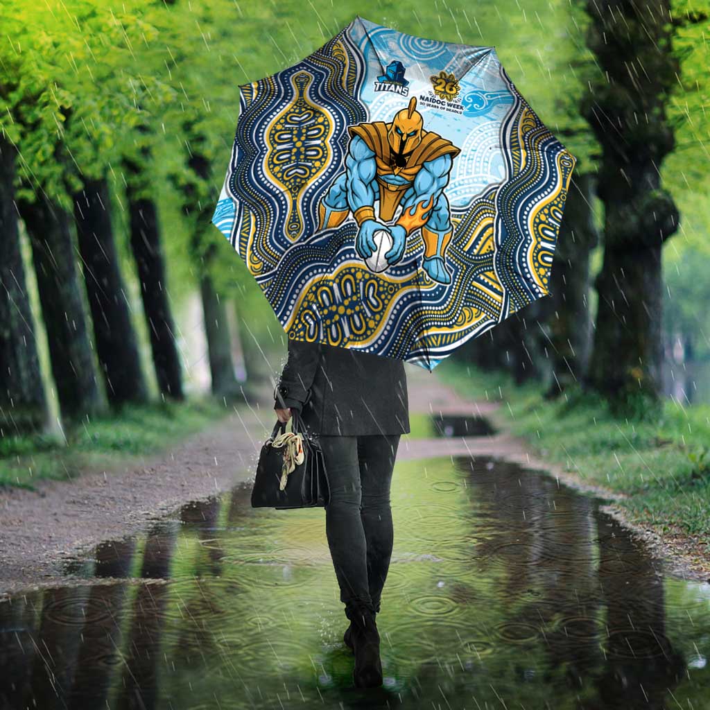 Gold Coast Titans NAIDOC Week 2026 Umbrella First Nations of Australia Aboriginal Mascot Rugby