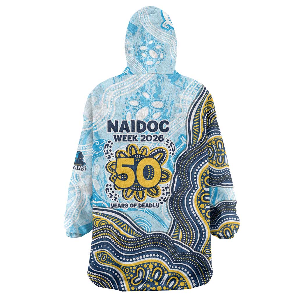 Gold Coast Titans NAIDOC Week 2026 Wearable Blanket Hoodie First Nations of Australia Aboriginal Mascot Rugby