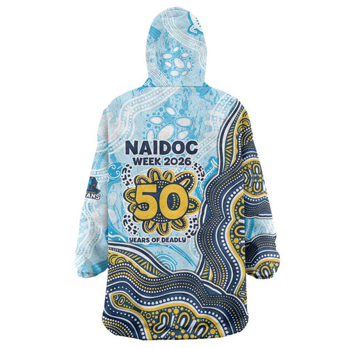 Gold Coast Titans NAIDOC Week 2026 Wearable Blanket Hoodie First Nations of Australia Aboriginal Mascot Rugby