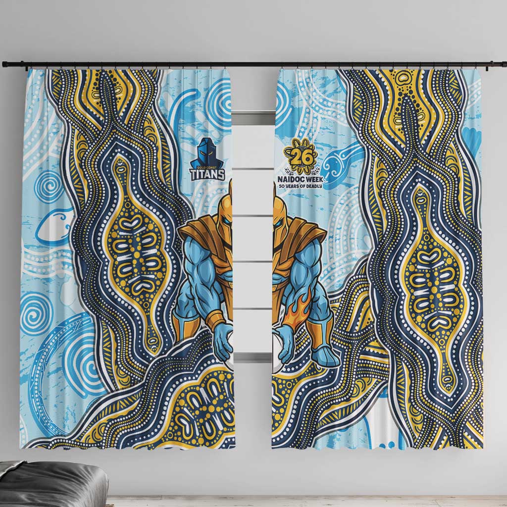 Gold Coast Titans NAIDOC Week 2026 Window Curtain First Nations of Australia Aboriginal Mascot Rugby
