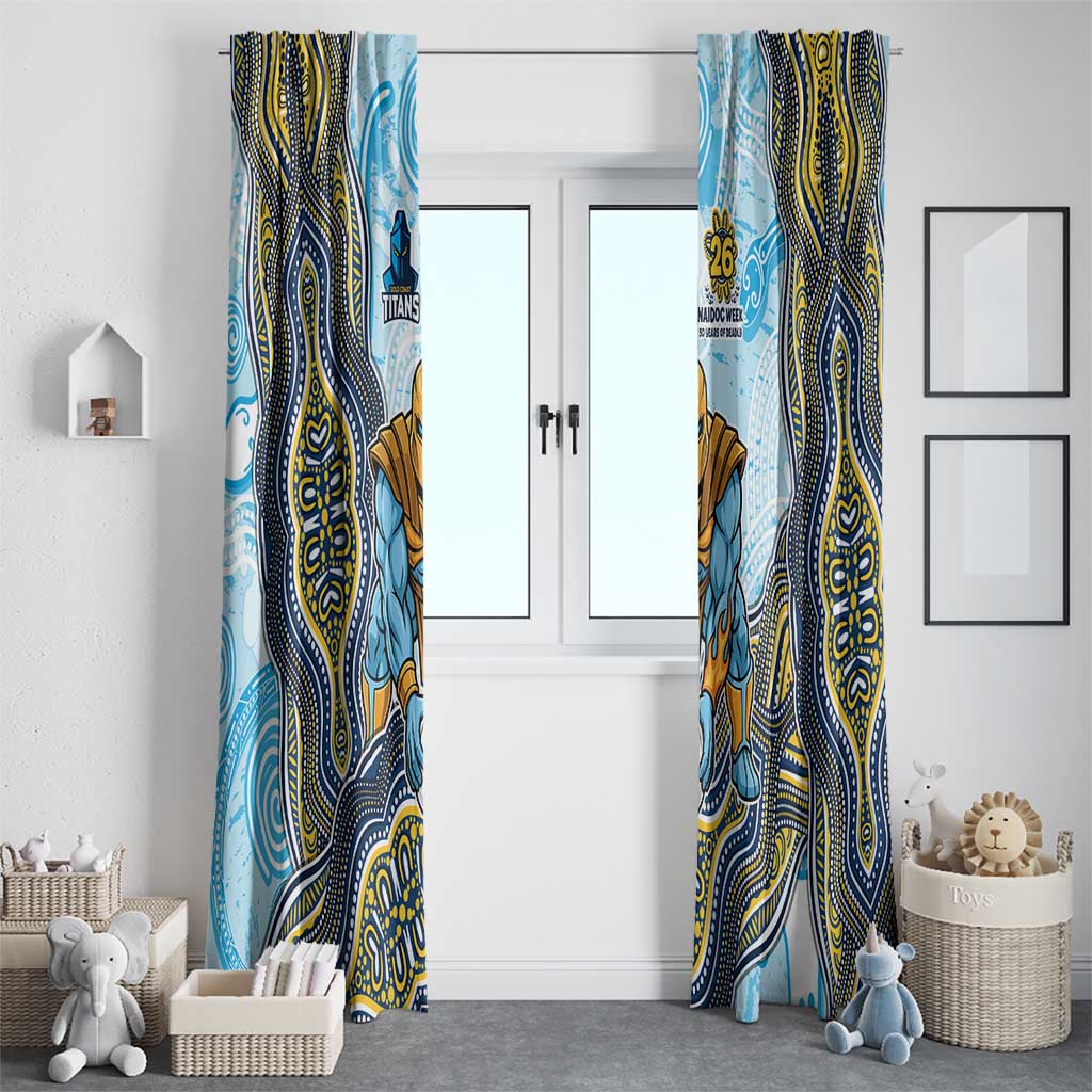 Gold Coast Titans NAIDOC Week 2026 Window Curtain First Nations of Australia Aboriginal Mascot Rugby