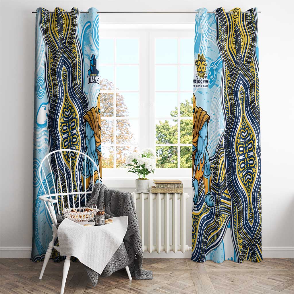 Gold Coast Titans NAIDOC Week 2026 Window Curtain First Nations of Australia Aboriginal Mascot Rugby