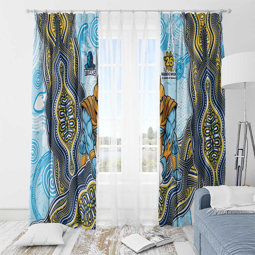 Gold Coast Titans NAIDOC Week 2026 Window Curtain First Nations of Australia Aboriginal Mascot Rugby
