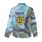 Gold Coast Titans NAIDOC Week 2026 Women Casual Shirt First Nations of Australia Aboriginal Mascot Rugby
