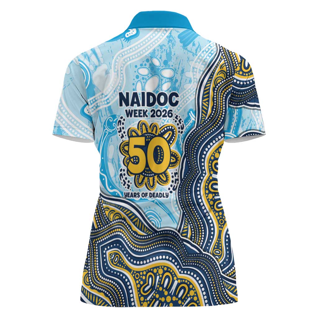 Gold Coast Titans NAIDOC Week 2026 Women Polo Shirt First Nations of Australia Aboriginal Mascot Rugby