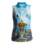 Gold Coast Titans NAIDOC Week 2026 Women Sleeveless Polo Shirt First Nations of Australia Aboriginal Mascot Rugby