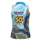 Gold Coast Titans NAIDOC Week 2026 Women Sleeveless Polo Shirt First Nations of Australia Aboriginal Mascot Rugby