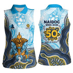 Gold Coast Titans NAIDOC Week 2026 Women Sleeveless Polo Shirt First Nations of Australia Aboriginal Mascot Rugby