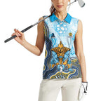 Gold Coast Titans NAIDOC Week 2026 Women Sleeveless Polo Shirt First Nations of Australia Aboriginal Mascot Rugby