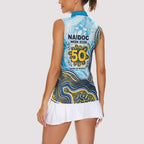 Gold Coast Titans NAIDOC Week 2026 Women Sleeveless Polo Shirt First Nations of Australia Aboriginal Mascot Rugby
