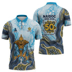 Gold Coast Titans NAIDOC Week 2026 Zipper Polo Shirt First Nations of Australia Aboriginal Mascot Rugby