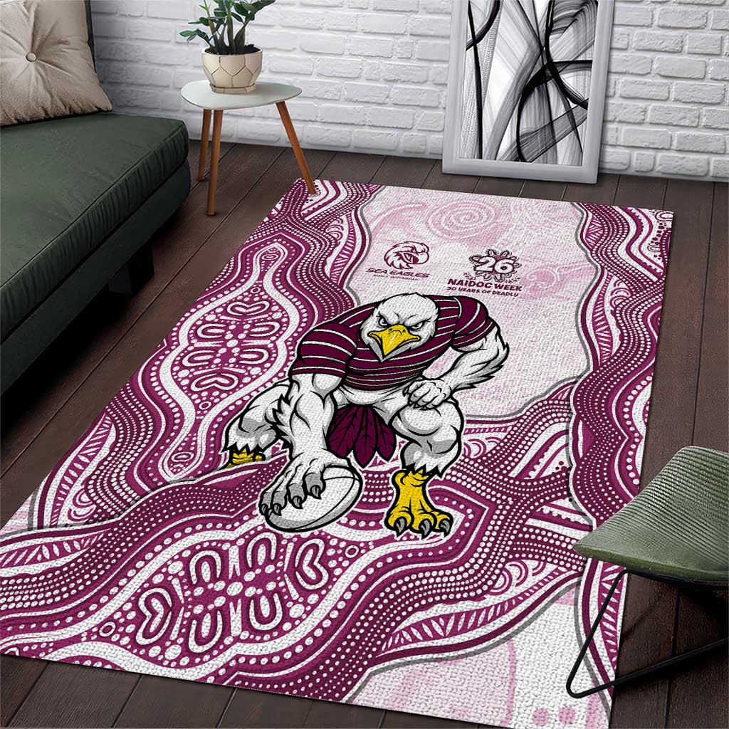 Manly Warringah Sea Eagles NAIDOC Week 2026 Area Rug First Nations of Australia Aboriginal Mascot Rugby