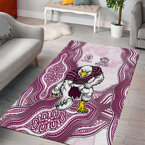 Manly Warringah Sea Eagles NAIDOC Week 2026 Area Rug First Nations of Australia Aboriginal Mascot Rugby