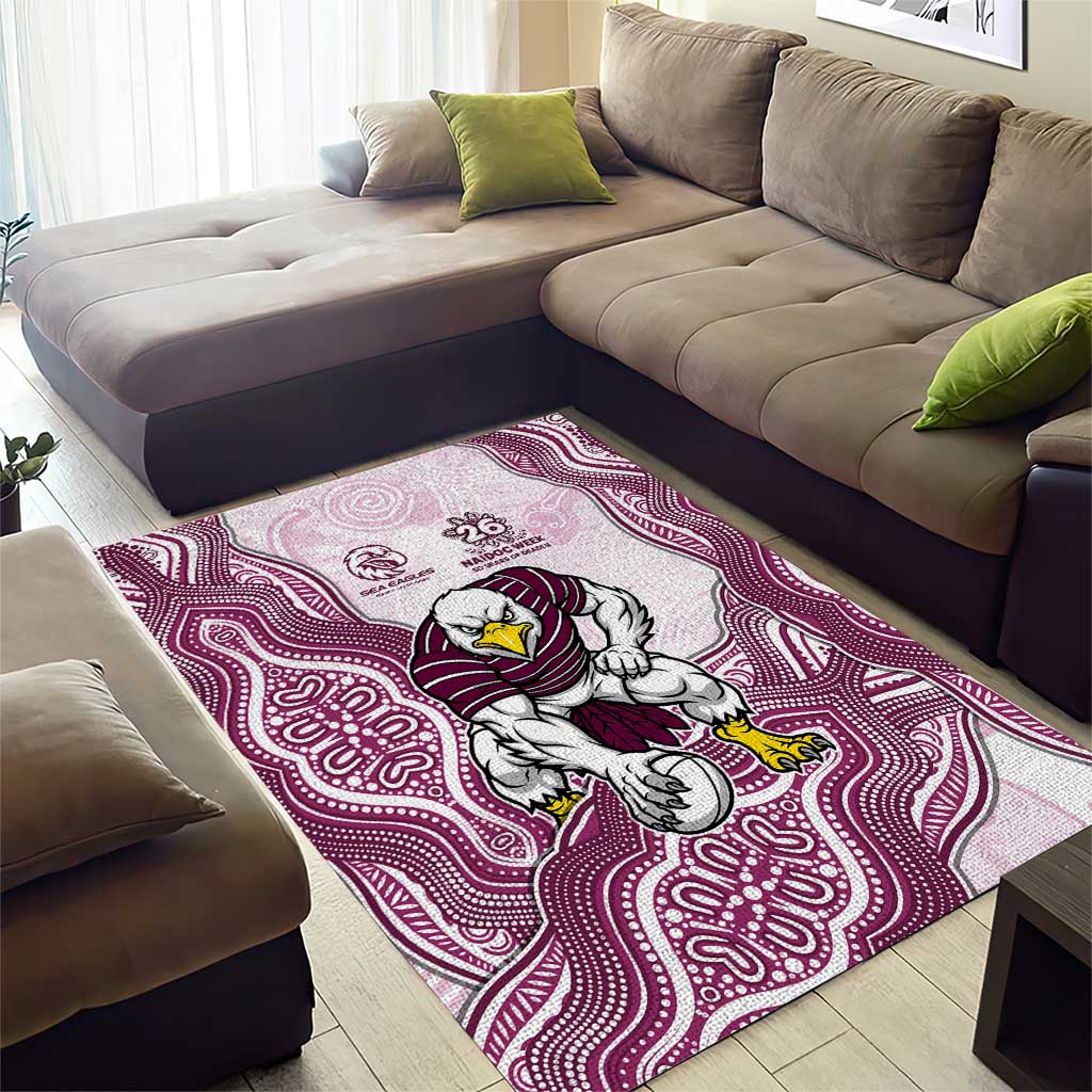 Manly Warringah Sea Eagles NAIDOC Week 2026 Area Rug First Nations of Australia Aboriginal Mascot Rugby
